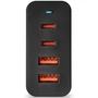 NGS Cargador de Pared GaN2 100W 2xUSB-C y 2xUSB-A Negro
